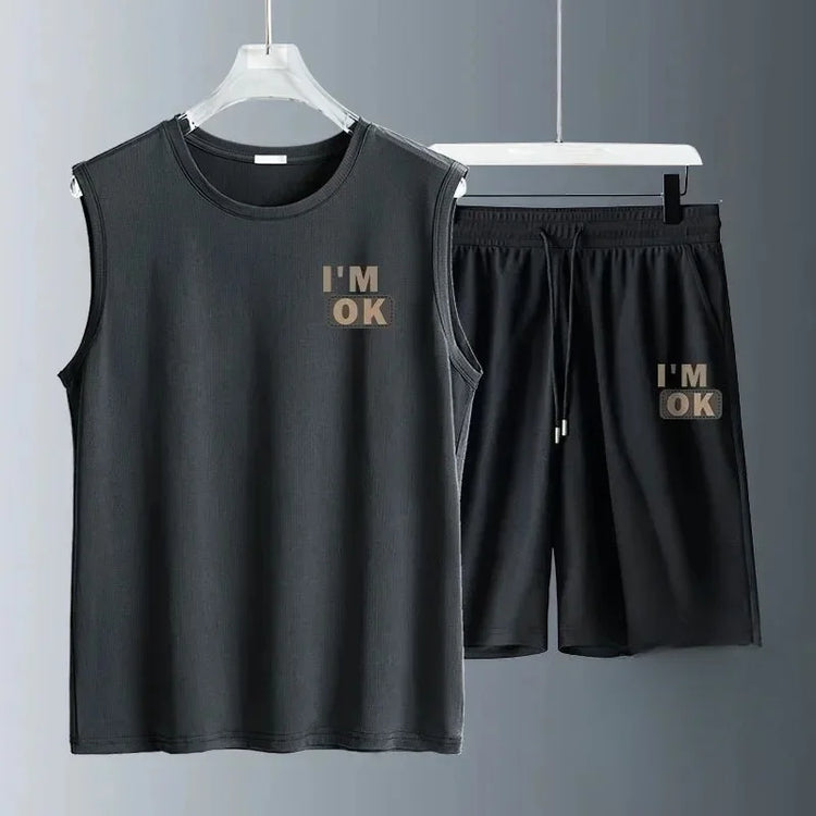 Mens Summer Tank Top Set