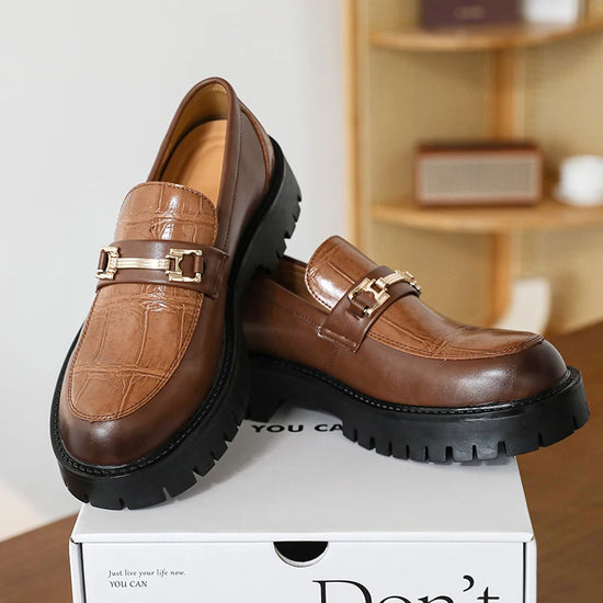 Mens Platform Slip On Shoes