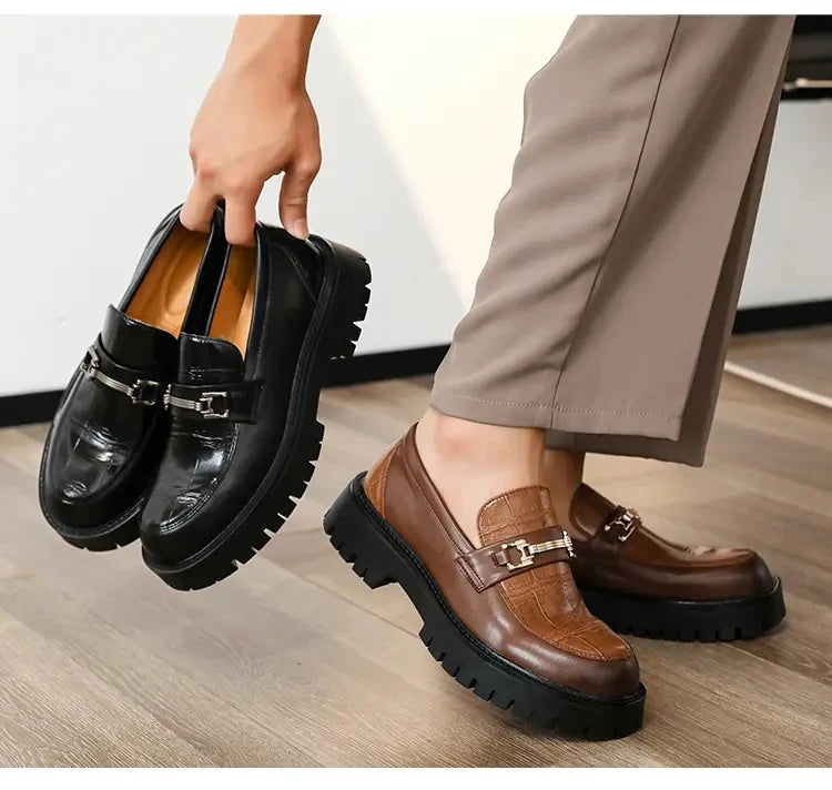 Mens Platform Slip On Shoes