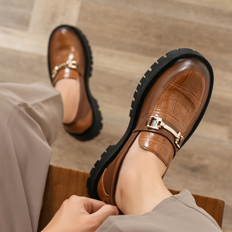 Mens Platform Slip On Shoes