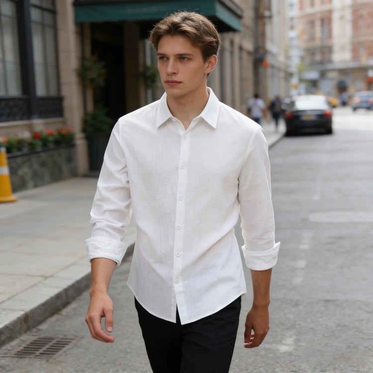 Mens Casual Button Up Shirt