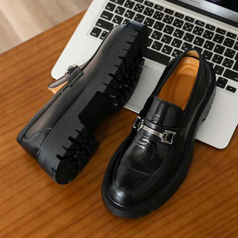 Mens Platform Slip On Shoes