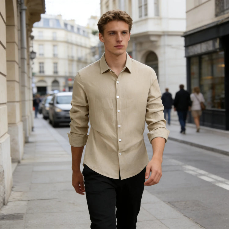 Mens Casual Button Up Shirt