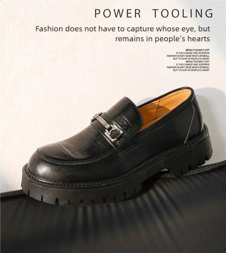 Mens Platform Slip On Shoes