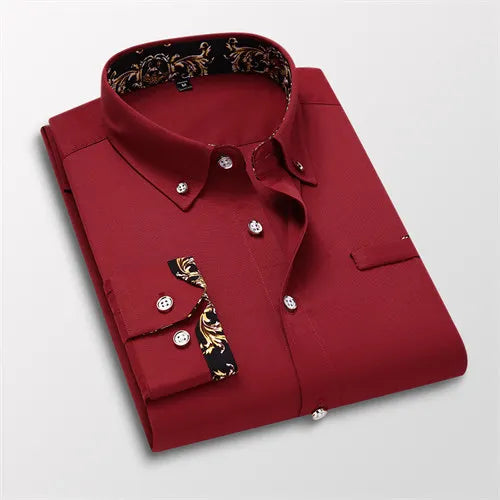 Mens Long Sleeve Button Up Shirt