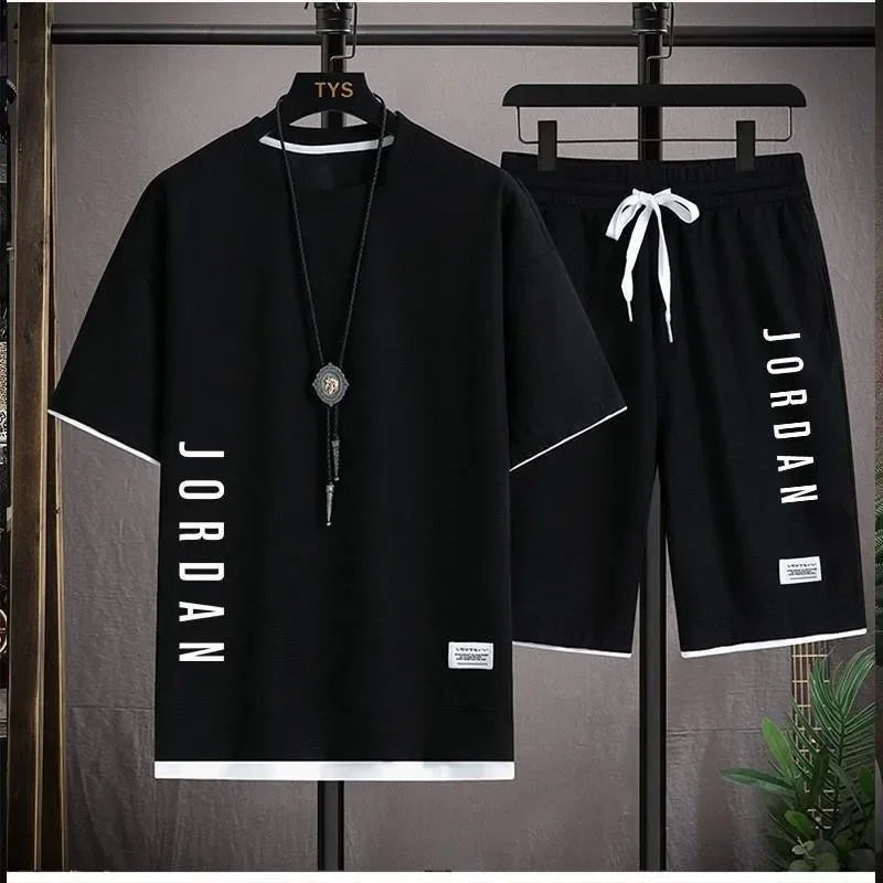 Mens Summer T Shirt Co Ord Set
