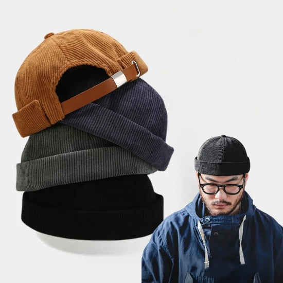 Corduroy Brimless Cap