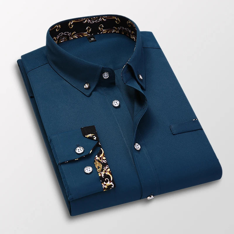 Mens Long Sleeve Button Up Shirt
