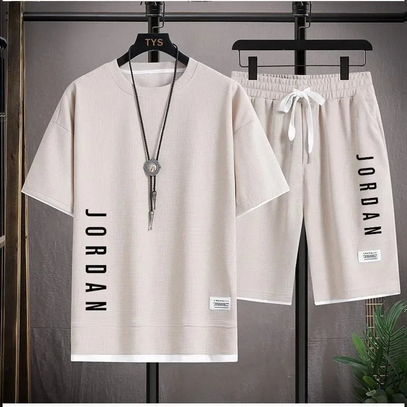 Mens Summer T Shirt Co Ord Set