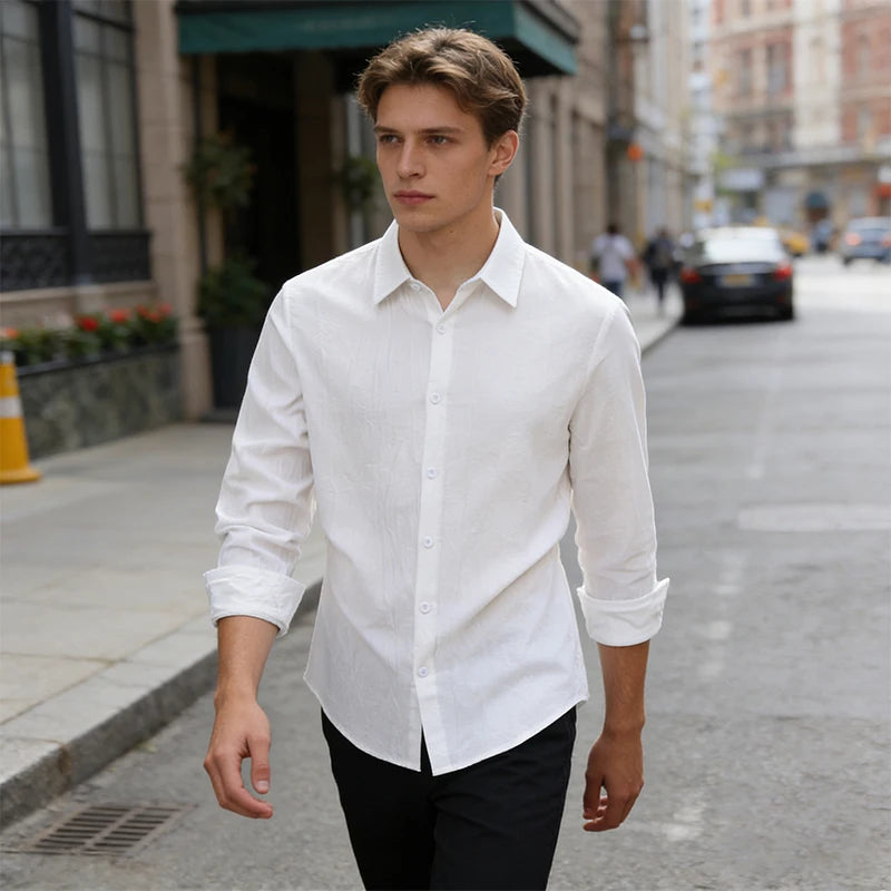 Mens Casual Button Up Shirt