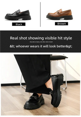 Mens Platform Slip On Shoes 
