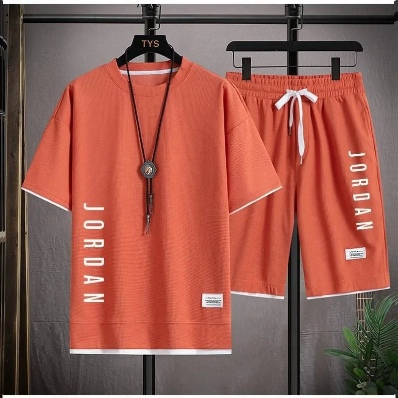 Mens Summer T Shirt Co Ord Set