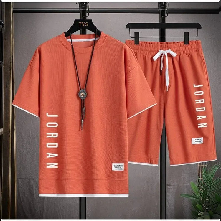Mens Summer T Shirt Co Ord Set