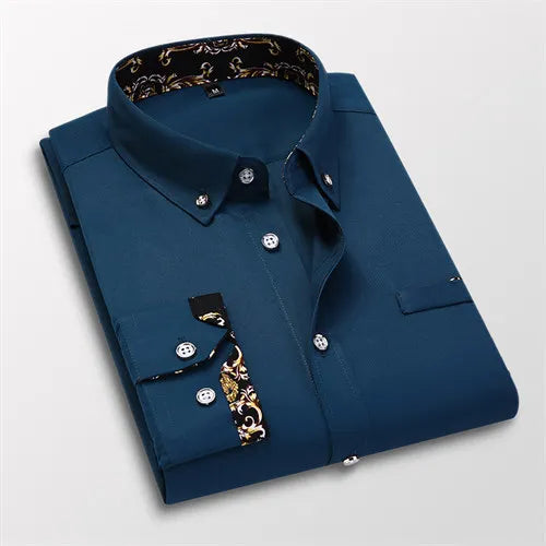 Mens Long Sleeve Button Up Shirt