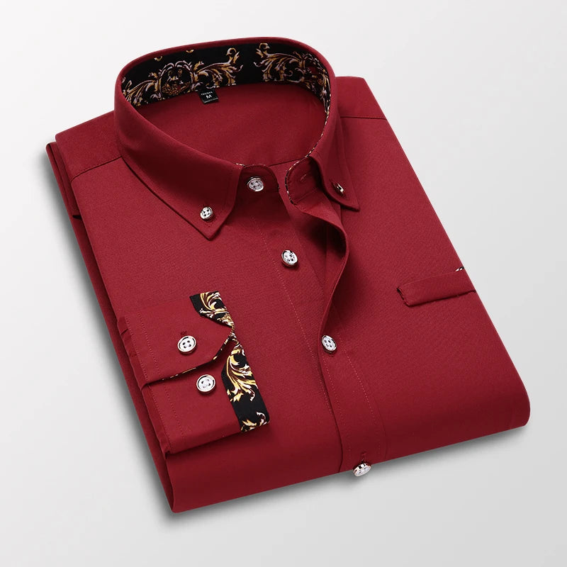 Mens Long Sleeve Button Up Shirt