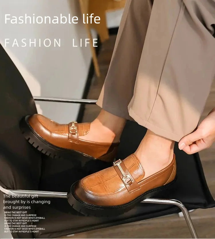Mens Platform Slip On Shoes