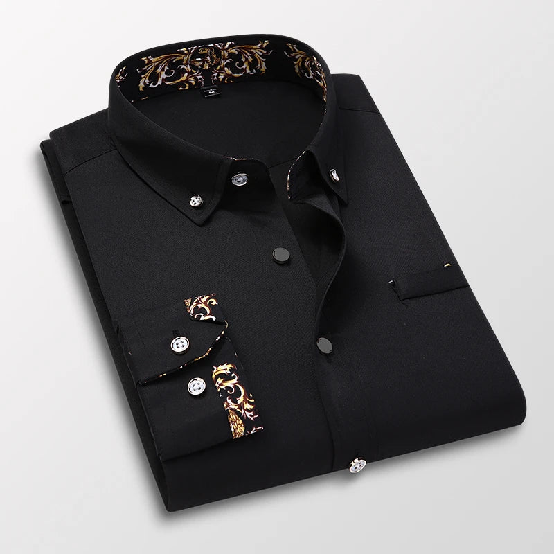 Mens Long Sleeve Button Up Shirt