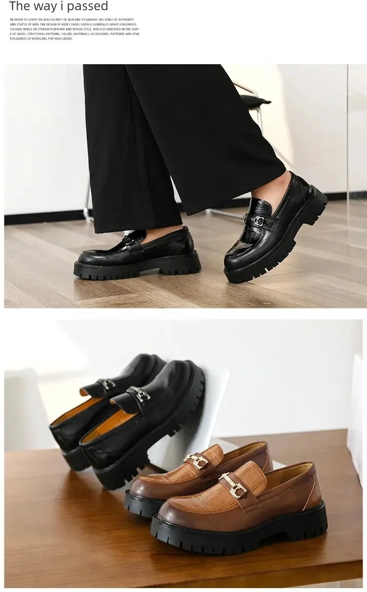 Mens Platform Slip On Shoes