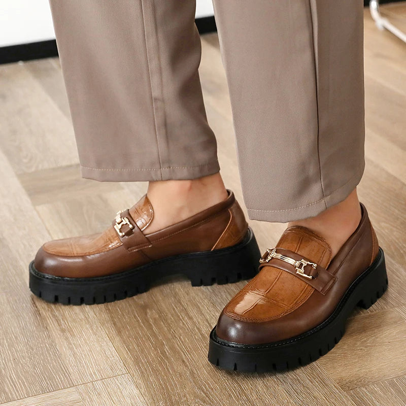 Mens Platform Slip On Shoes