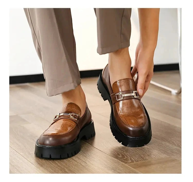 Mens Platform Slip On Shoes