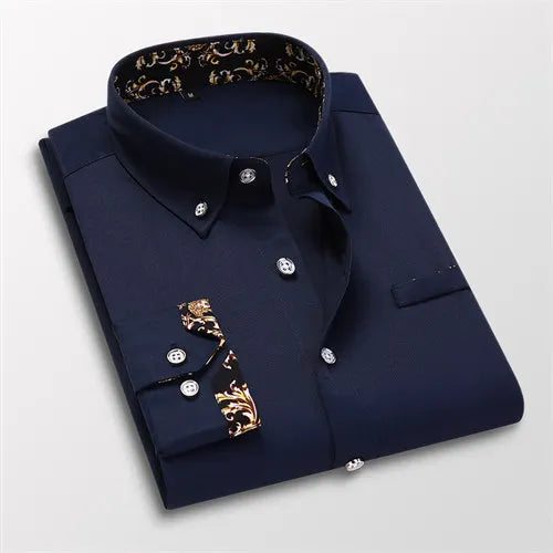 Mens Long Sleeve Button Up Shirt